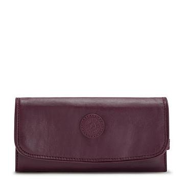 Kipling Money Land Metallic Snap Pénztárca Bordó | HU 1786YX